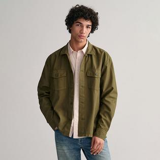 GANT Surchemise en serg&eacute; l&eacute;ger pour hommes