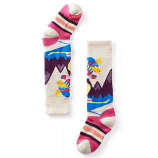 Kids' Wintersport Full Cushion Mountain Moose Pattern OTC Sock