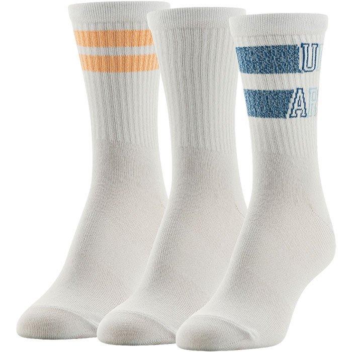 Under Armour | Women's Essential Crew Socks, White, Size Medium