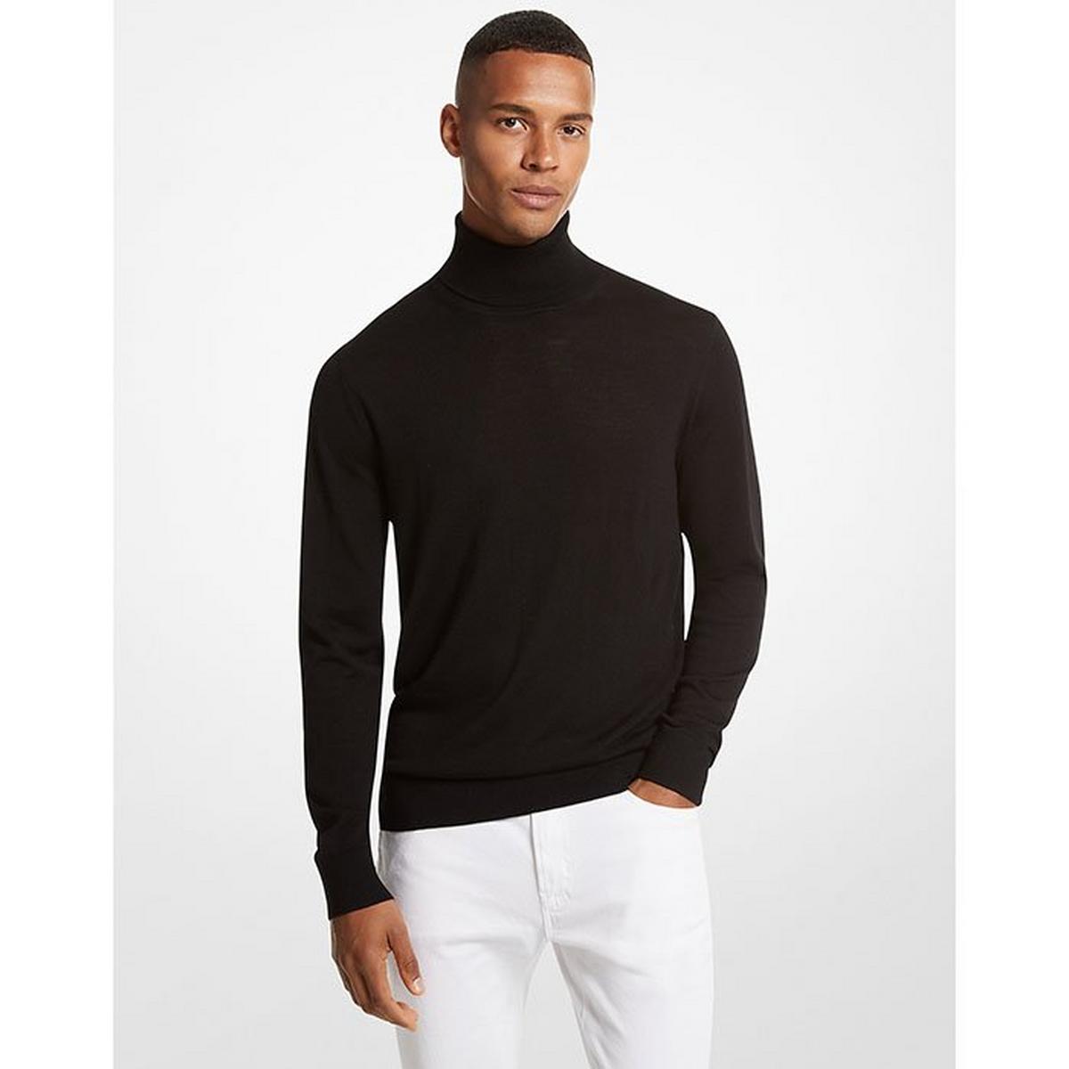 Men's Merino Wool Turtleneck Sweater
