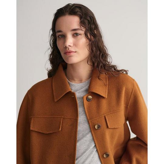 GANT Women s Handstitched Utility Jacket Brown Size Large