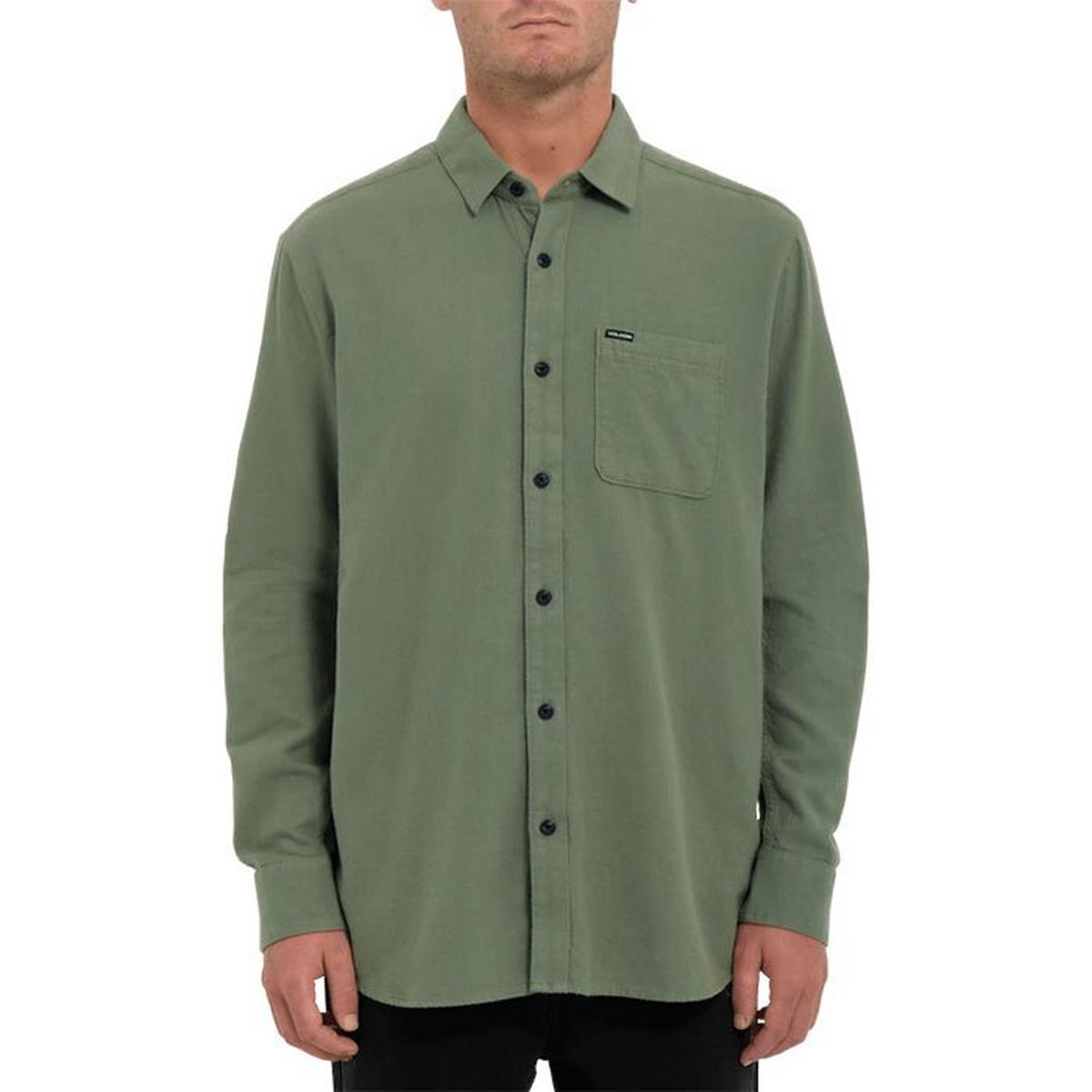 Men's Caden Solid Flannel Shirt