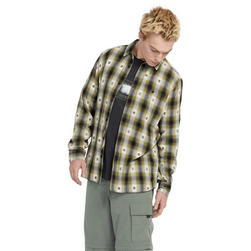Volcom Chemise en flanelle tiss&eacute;e Skate Vitals Simon Bannerot pour hommes