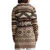 Women s Geo-Motif Shawl Collar Cardigan