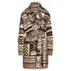 Cardigan   col ch le Geo-Motif pour femmes