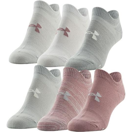 Under Armour Women s Essential No-Show Sock  6 Pack 