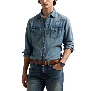 Polo Ralph Lauren Men's Slub Denim Western Shirt