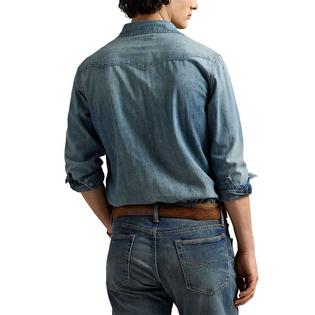 Polo Ralph Lauren Men's Slub Denim Western Shirt