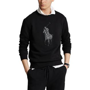 Men's Leather-Pony Fleece Sweatshirt