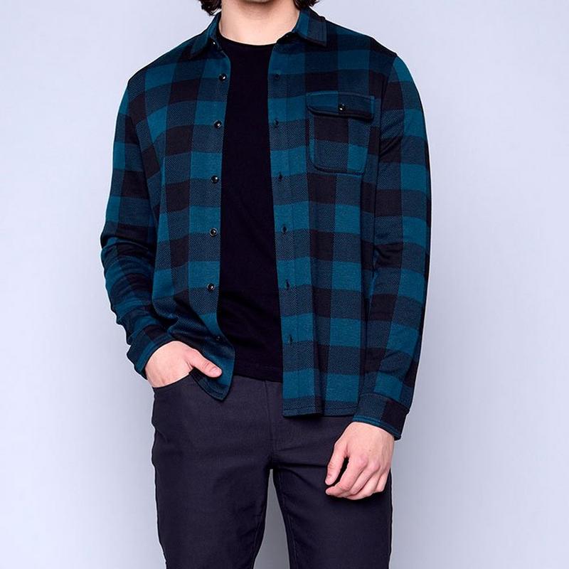 Oak & Ivy Chemise &agrave; carreaux douce pour hommes