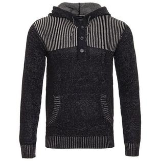 Men's Blocked Knit Hoodie