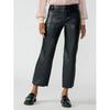 Pantalon court en cuir v gan Marine pour femmes