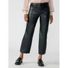 Women s Marine Vegan Leather Crop Pant