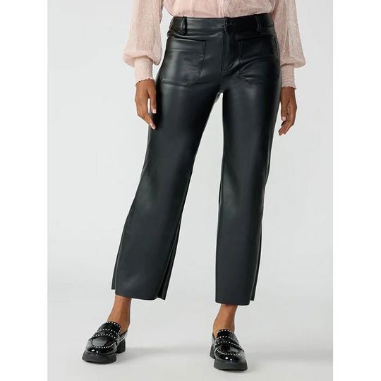 Sanctuary Pantalon court en cuir v gan Marine pour femmes