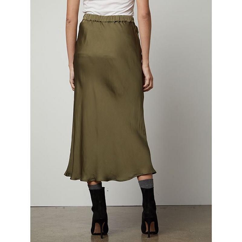 Velvet Jupe mi-longue Aubree Satin pour femmes