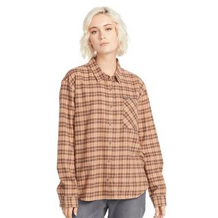 Chandail à manches longues Plaid To Meet U pour femmes