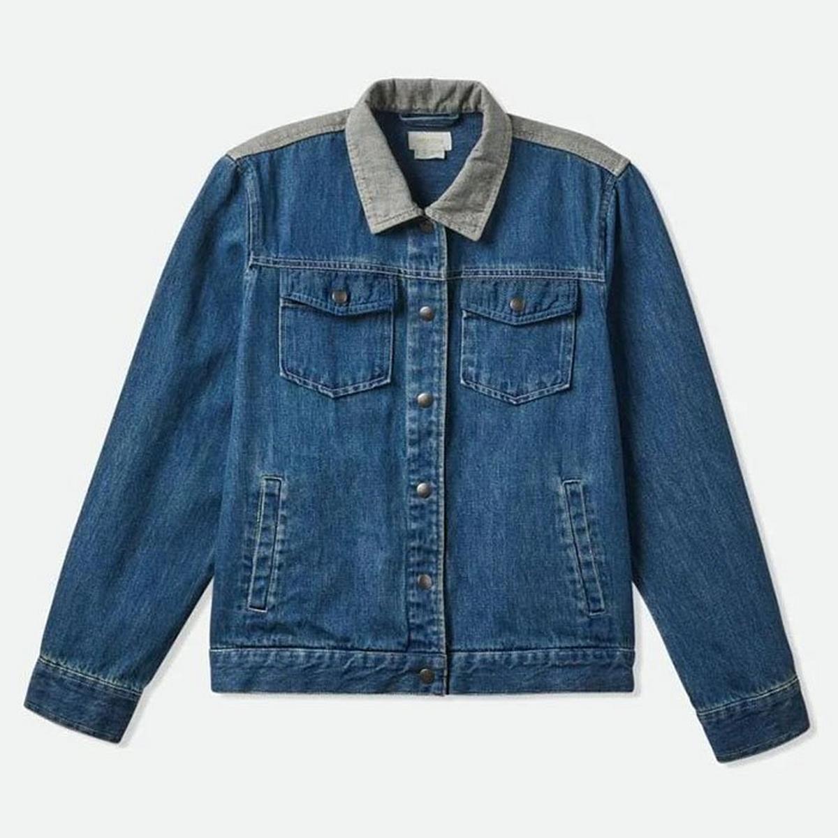 Women's Cable Embroidered Denim Jacket