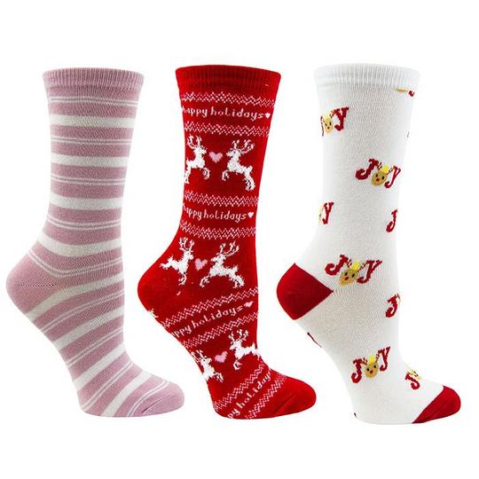 Chaussettes mi-mollet Holiday pour femmes  paquet de 3 