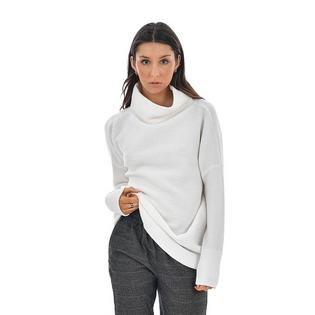 Oak & Ivy Women's Ribbed Mock Neck Long Sweater