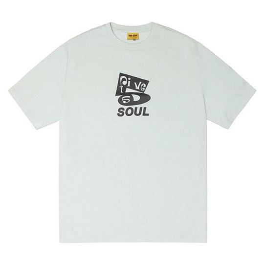 Triple Five Soul T-shirt 555 Soul teint en pi ce pour hommes