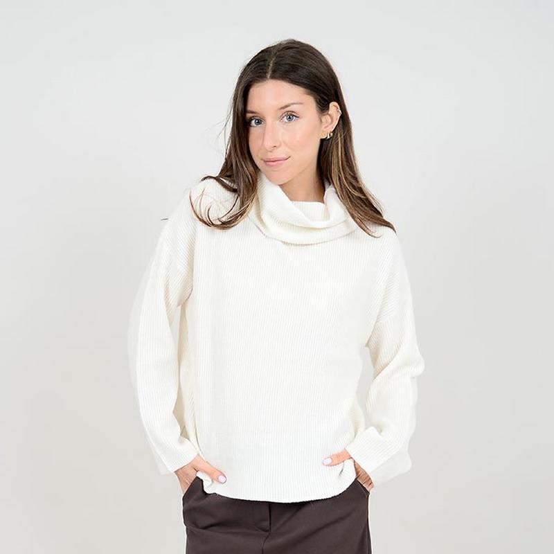 Oak & Ivy Chandail &agrave; col roul&eacute; en tricot pour femmes