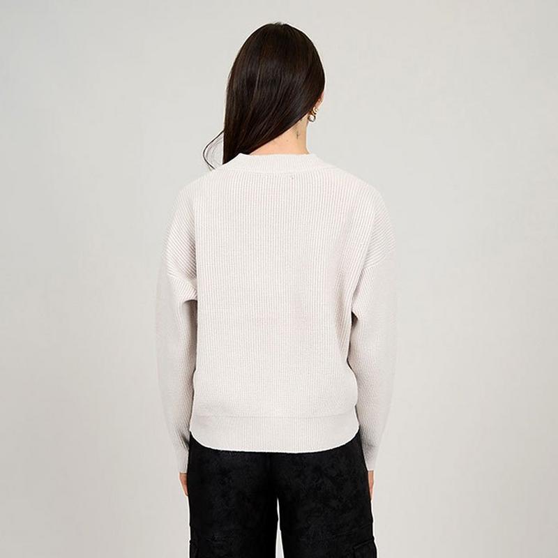 Oak & Ivy Chandail &agrave; col V en tricot pour femmes