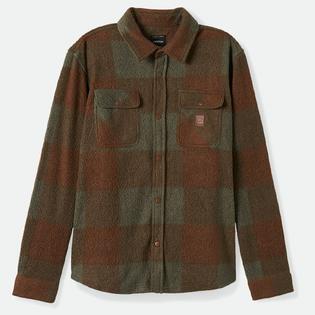 Brixton Men's Bowery Long Sleeve Arctic Stretch Fleece Shirt