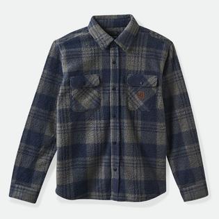 Brixton Men's Bowery Long Sleeve Arctic Stretch Fleece Shirt
