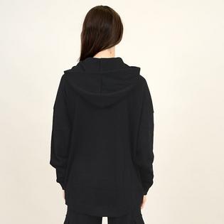 Oak & Ivy Women's Waffle Hooded Long Sleeve Top