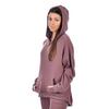 Women s Waffle Hooded Long Sleeve Top