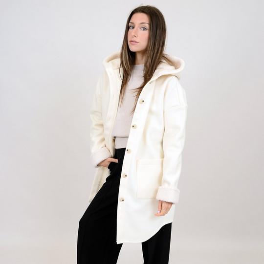 Women s Long Hooded Shirt Jacket Oak Ivy Sporting Life Online