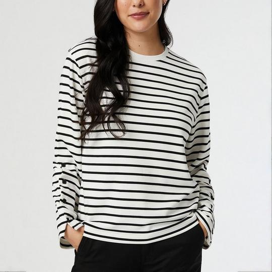 Mavi Women s Striped Long Sleeve Top