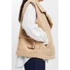 Gilet en fourrure pelucheuse pour femmes