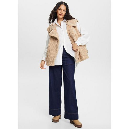 Esprit teddy shearling coat sale