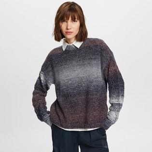 Women's Gradient Open Knit Sweater