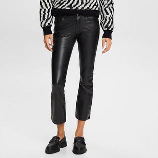 Esprit Women's Kick Flare Faux Leather Pant