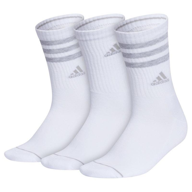 adidas Chaussettes mi-mollet Cushioned 3-Stripes pour femmes (paquet de 2)