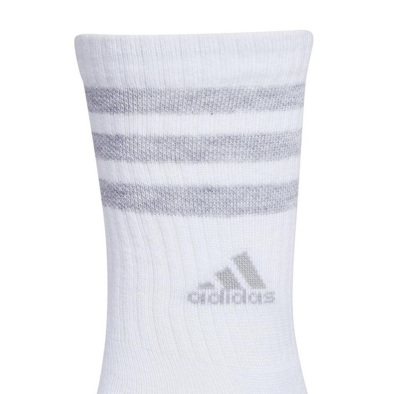 adidas Chaussettes mi-mollet Cushioned 3-Stripes pour femmes (paquet de 2)