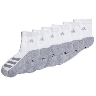 adidas Juniors' [8-16] Cushioned Angle Stripe Quarter Sock (6 Pack)