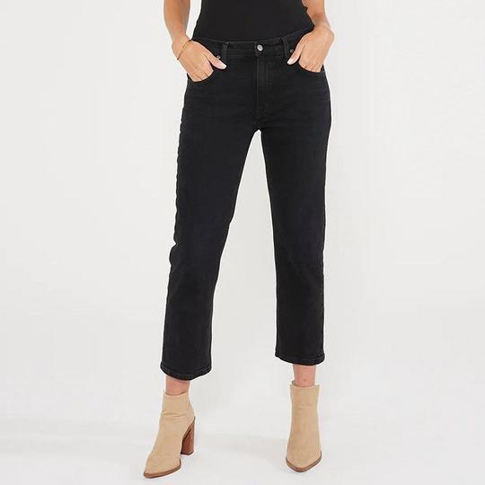 ÉTICA Denim Women s Rae Mid Rise Straight Jean