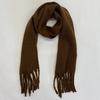 Foulard en tricot de couleur unie pour femmes