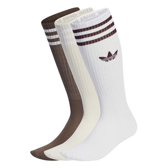 adidas Originals Chaussettes mi-mollet de couleur unie unisexes  paquet de 3 