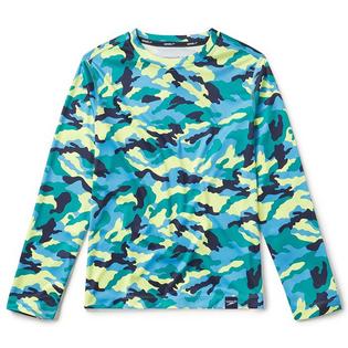Speedo Junior Boys' [6-20] Eco Camo Long Sleeve Rashguard