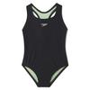 Junior Girls   6-12  Solid Racerback One-Piece Swimsuit