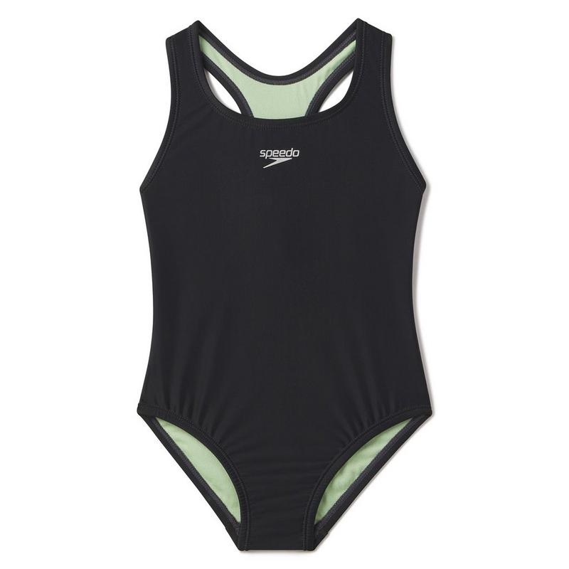 Speedo Maillot de bain une pi&egrave;ce Solid Racerback pour filles juniors [7-16]
