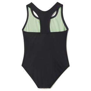 Speedo Junior Girls' [7-16] Solid Racerback One-Piece Swimsuit