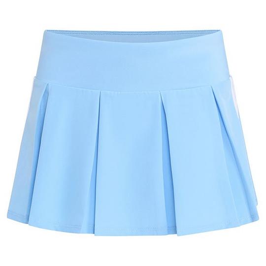 Adidas Girls 3 Stripe Pleated Skort