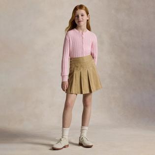 Polo Ralph Lauren Junior Girls' [7-16] Mini-Cable Cotton Cardigan