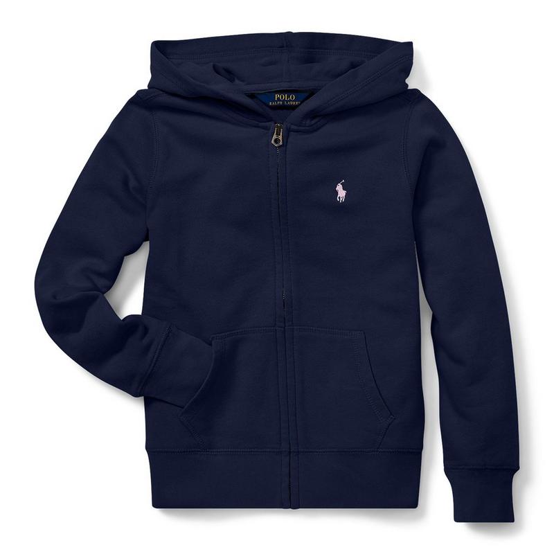 Polo Ralph Lauren Chandail &agrave; capuchon en tissu bouclette pour filles juniors [7-16]
