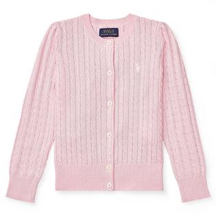Polo Ralph Lauren Girls' [5-6X] Mini-Cable Cotton Cardigan